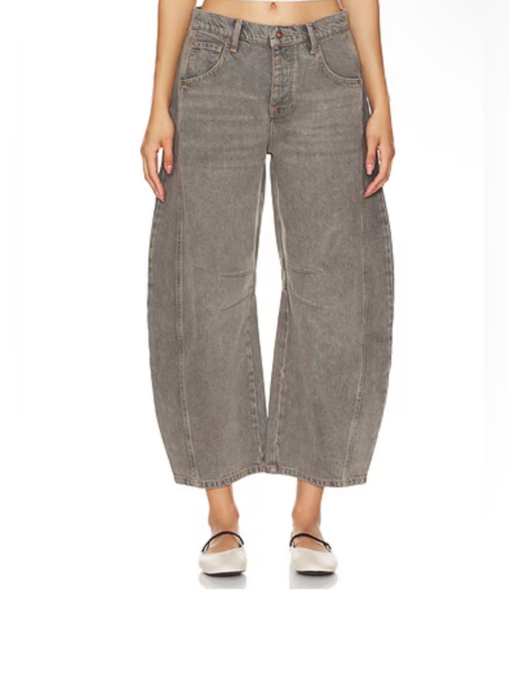 Free People Barrel Jeans